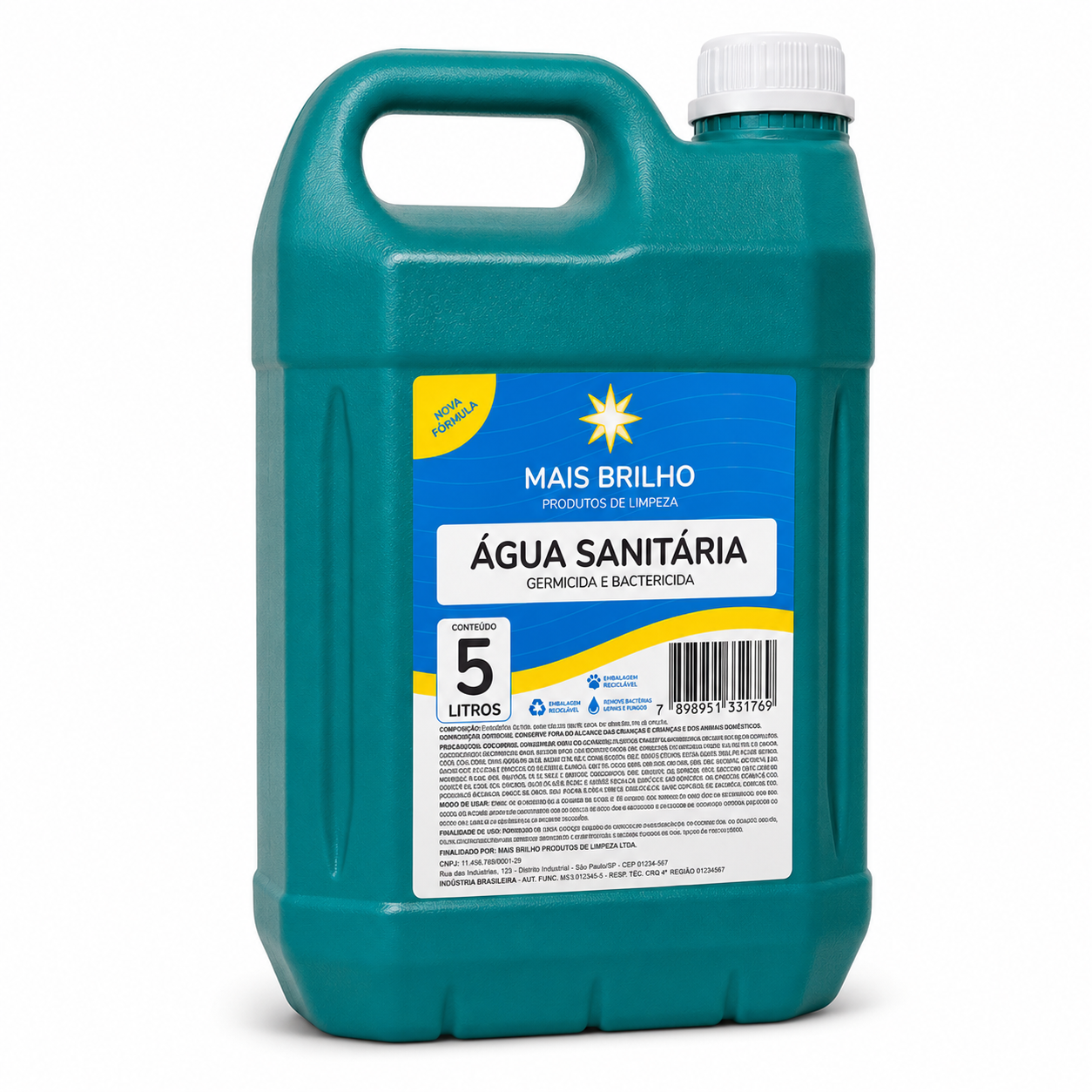 AGUA SANITARIA ECONOMICA MAIS BRILHO 5L
