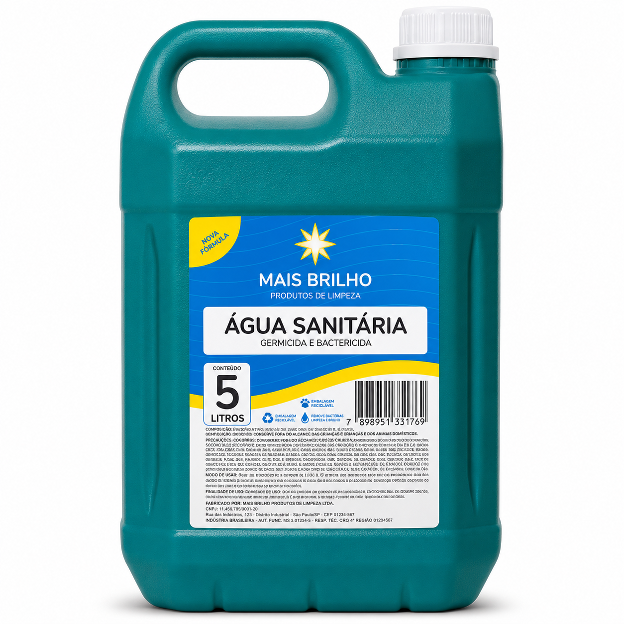 AGUA SANITARIA ECONOMICA MAIS BRILHO 5L