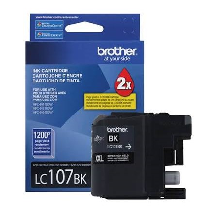 CARTUCHO DE TINTA BROTHER LC107BK PRETO (ORIGINAL)