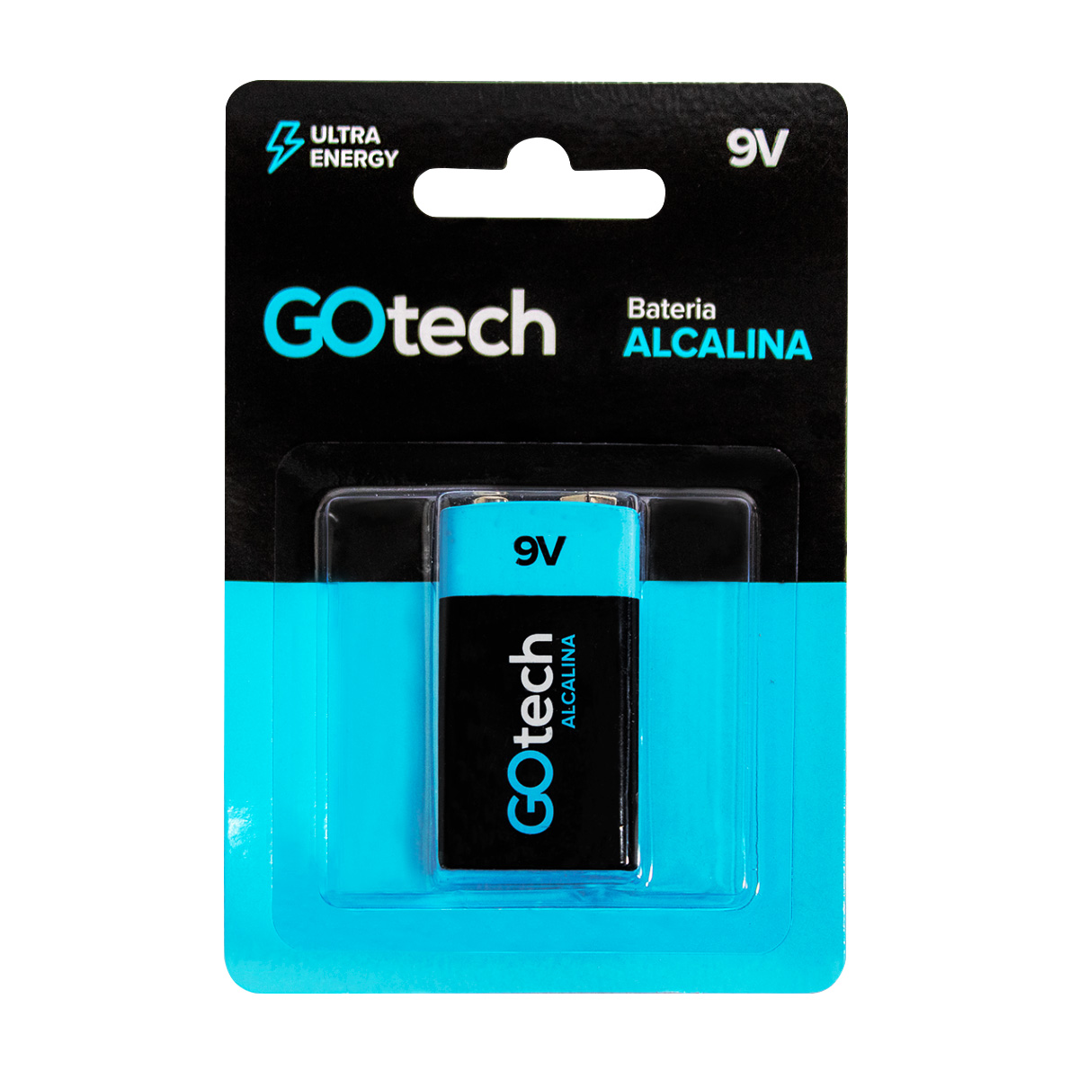 BATERIA ALCALINA GO TECH 9V 6LR61