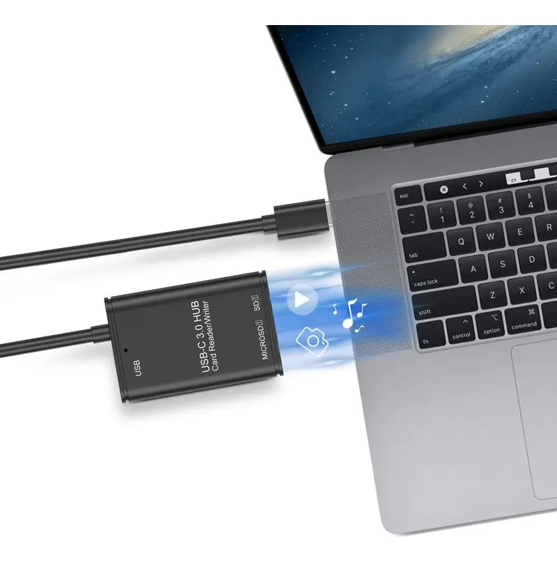 ADAPTADOR TIPO C LEITOR DE CARTAO USB 3.0/OTG/SD/ JC-LT-TYC-U3 F3
