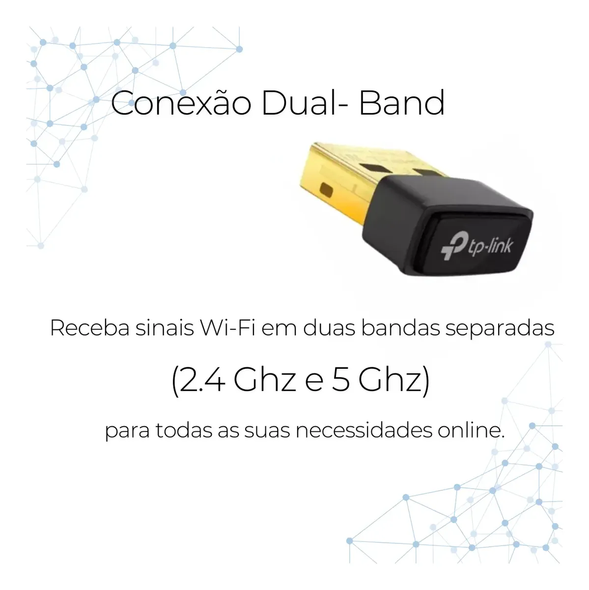 ADAPTADOR USB WIRELESS DUAL BAND ARCHER T3U NANO AC1300 TP-LINK