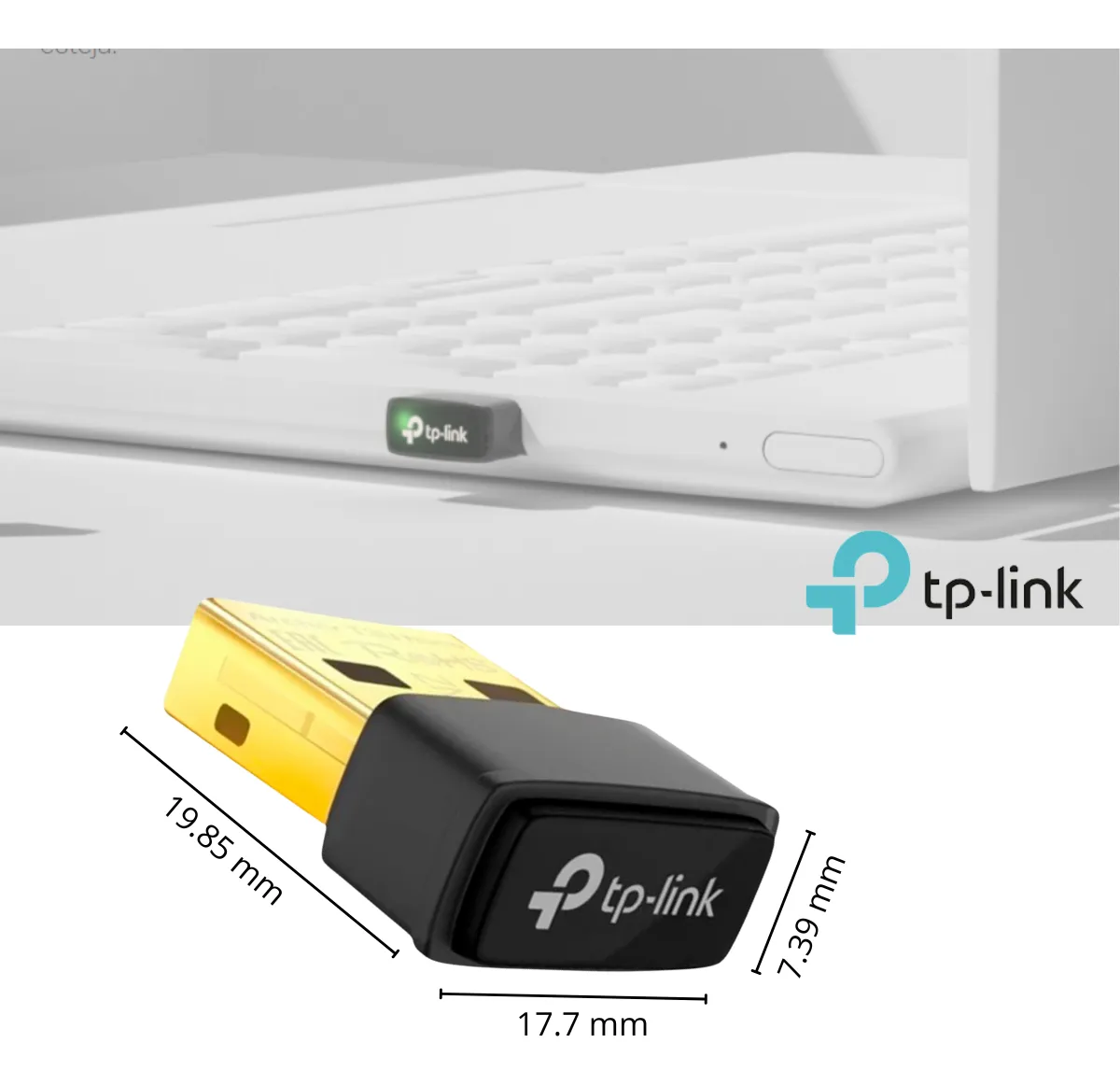 ADAPTADOR USB WIRELESS DUAL BAND ARCHER T3U NANO AC1300 TP-LINK
