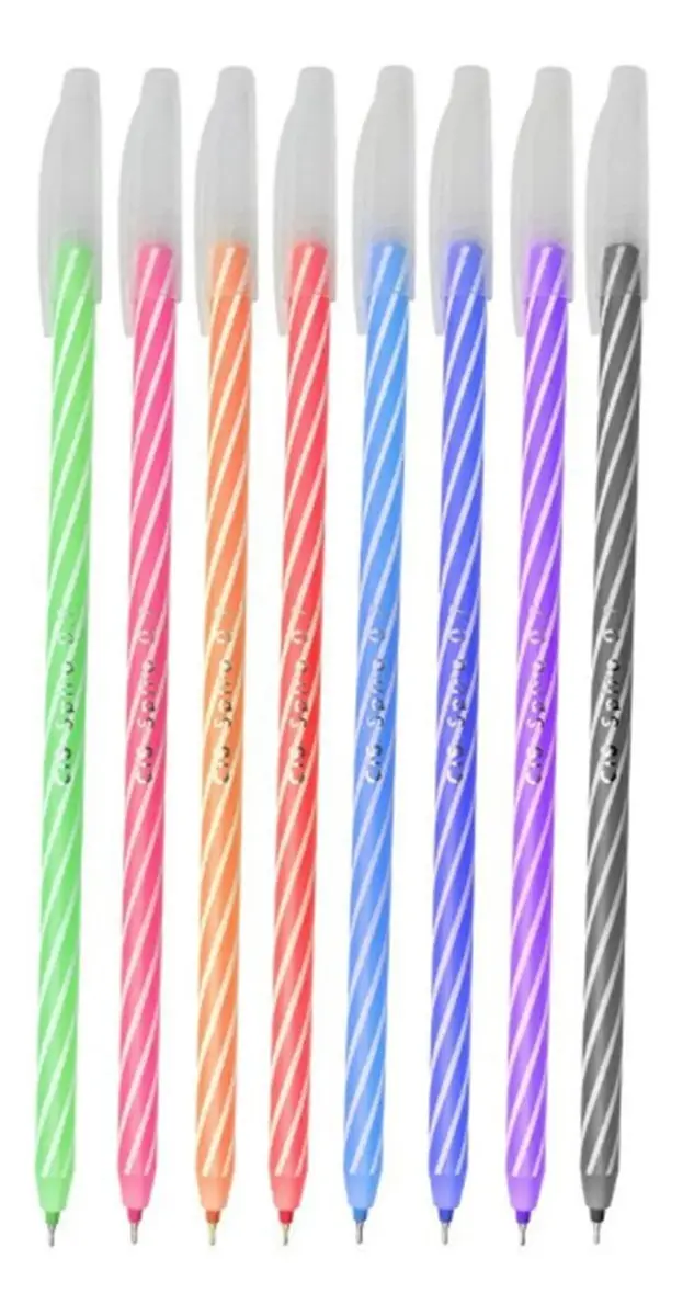 CANETA ESFEROGRAFICA CIS SPIRO 0,7MM CORES SORT