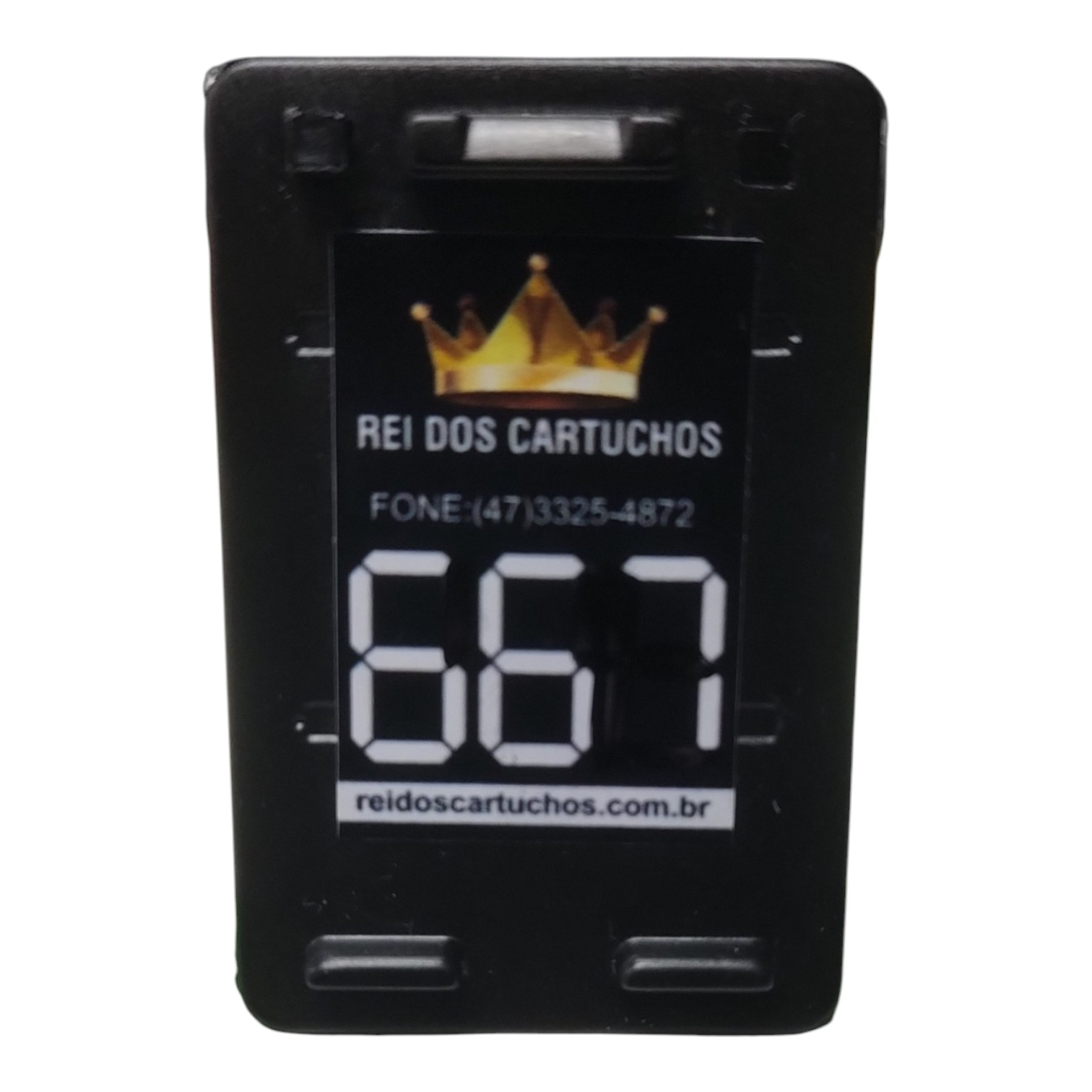 CARTUCHO HP 667 RECICLADO PRETO 20 ML