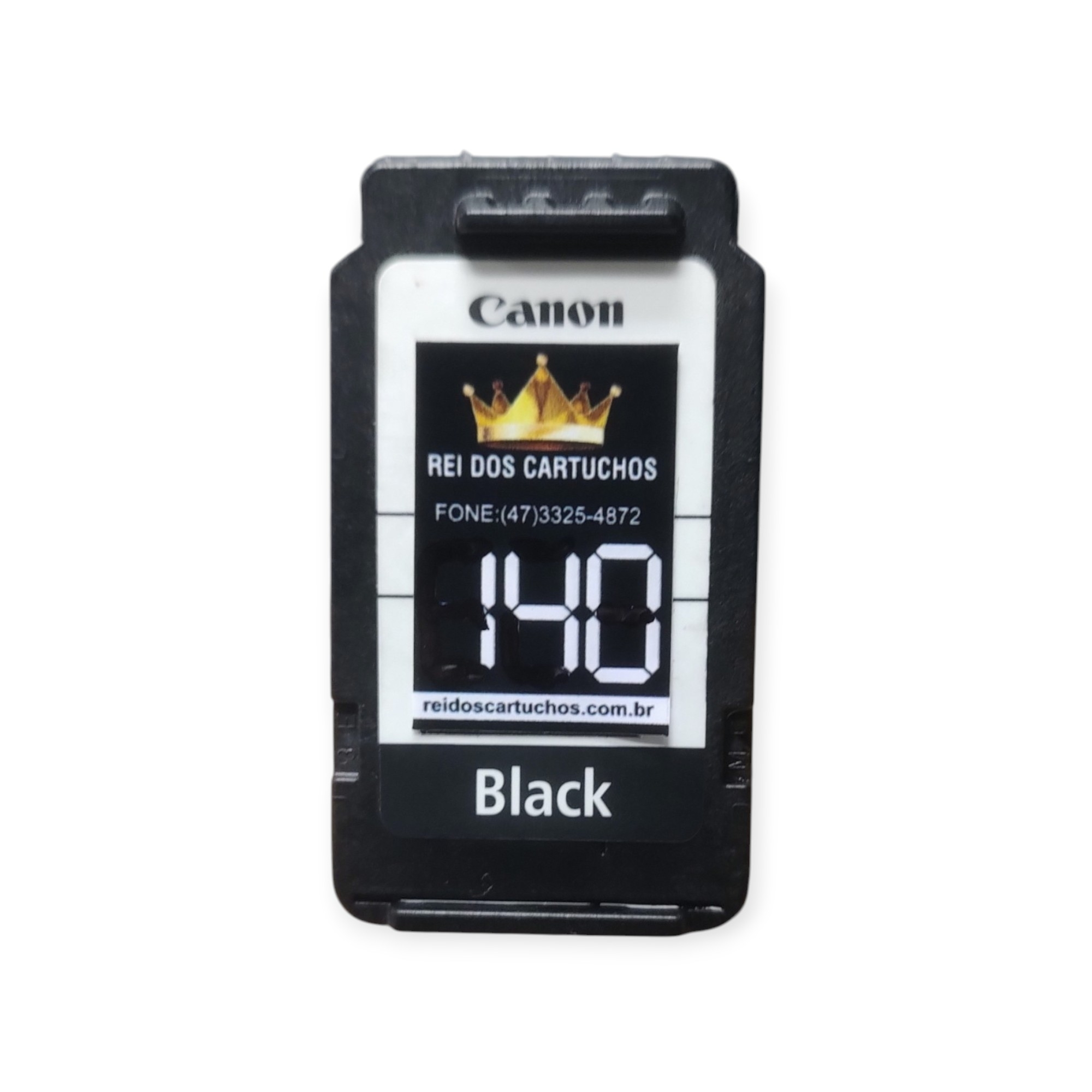 CARTUCHO CANON 140 RECICLADO PRETO 20ML