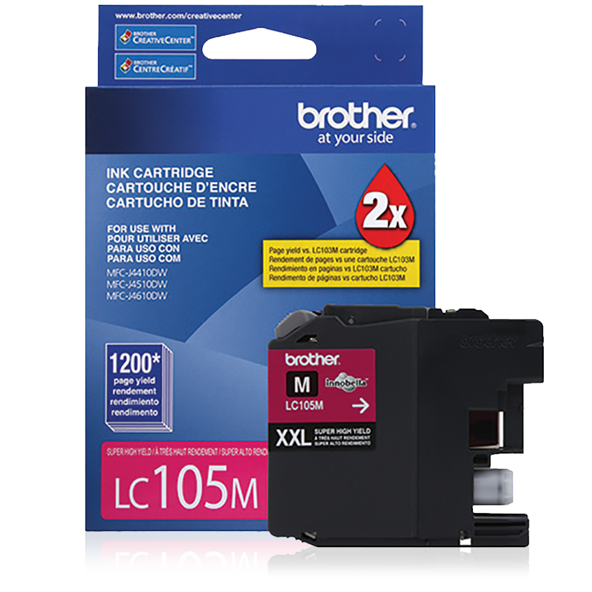 CARTUCHO BROTHER LC105M ORIGINAL MAGENTA 10ML