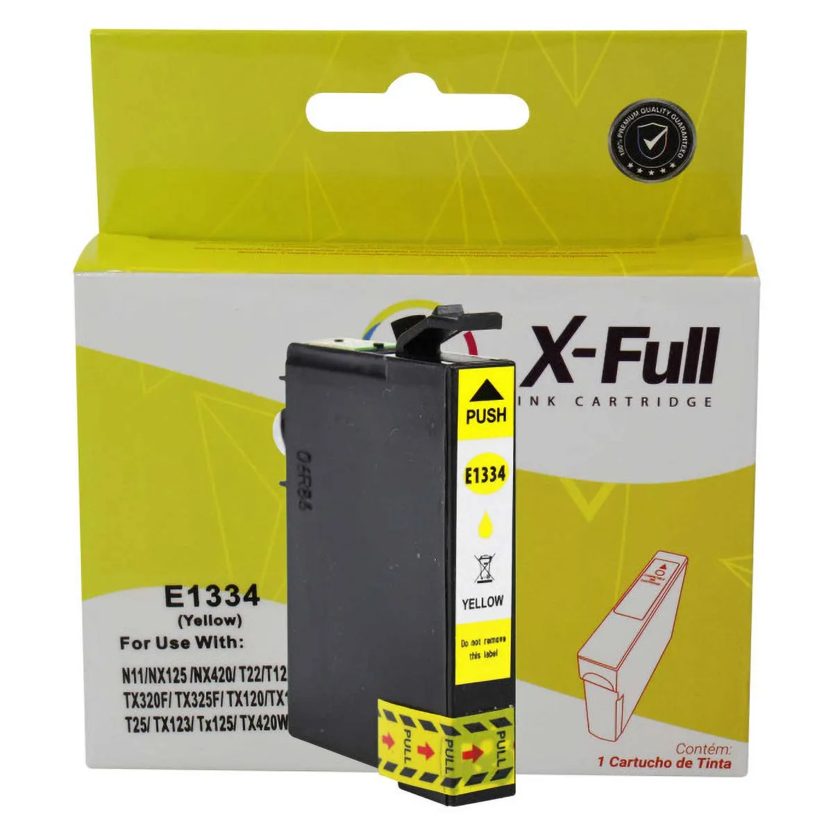 CARTUCHO EPSON 1334 COMPATIVEL AMARELO 8ML