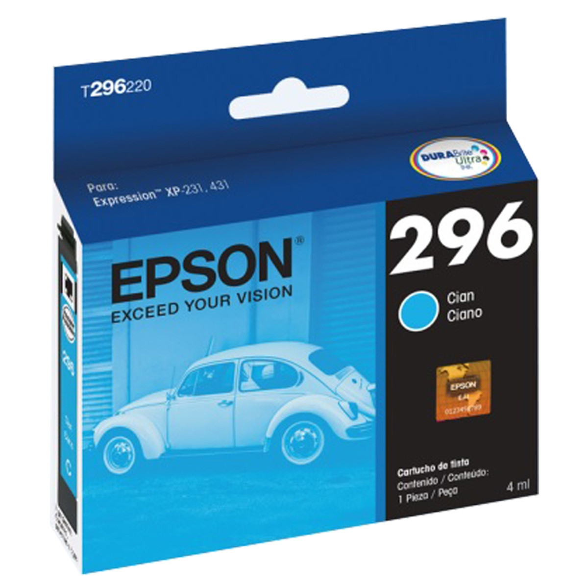 CARTUCHO EPSON 2962 ORIGINAL AZUL 4 ML