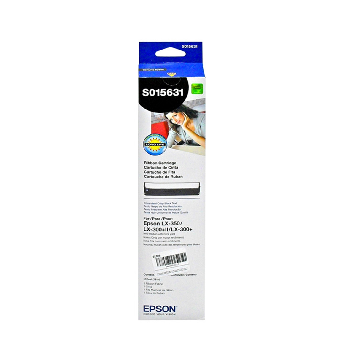FITA IMPRESSORA ORIGINAL S015631 EPSON LX300/LX350/810
