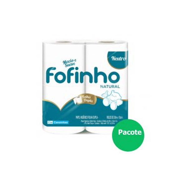 PAPEL HIGIENICO FOFINHO FL.DUPLA 30M NATURAL PCT/12