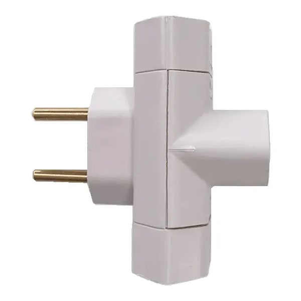 ADAPTADOR TOMADA 2P + 3 SAIDAS 10A BRANCO 7023 MD9