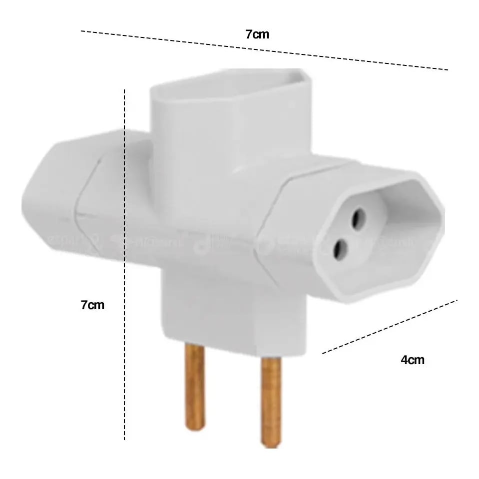 ADAPTADOR TOMADA 2P + 3 SAIDAS 10A BRANCO 7023 MD9