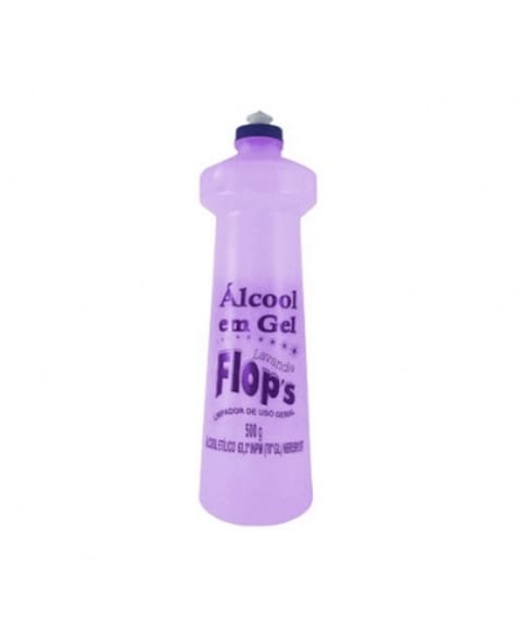 ALCOOL GEL FLOPS 65% LAVANDA 500G