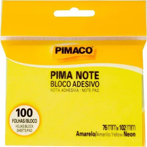 BLOCO DE RECADO AUTOADESIVO PIMANOTE VERDE 76X76MM 100FLS UNIDADE 9708