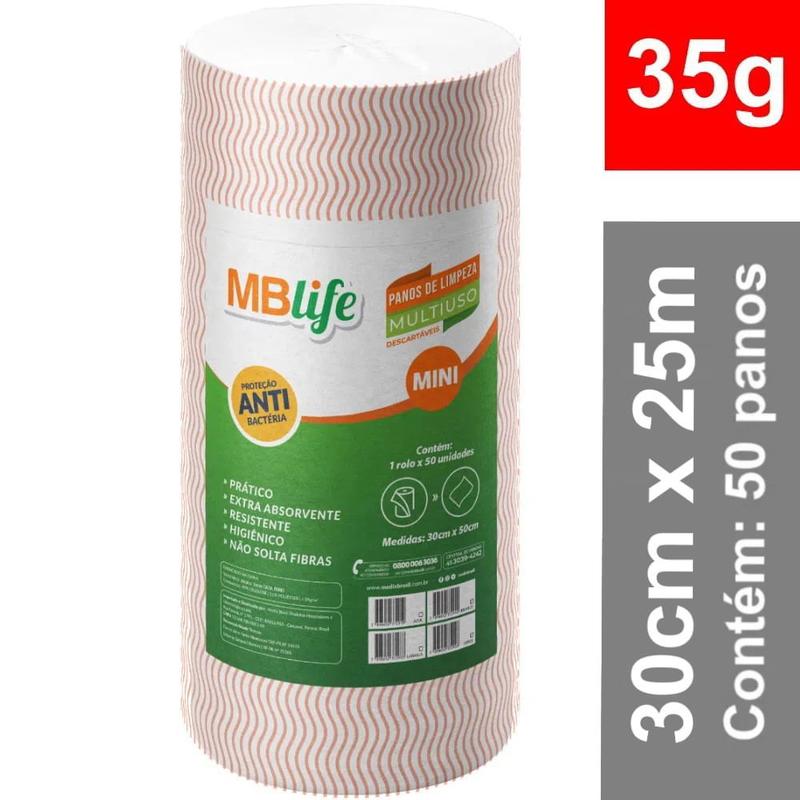 BOB MULTIUSO MBLIFE VERDE 35G 30CM C/50F