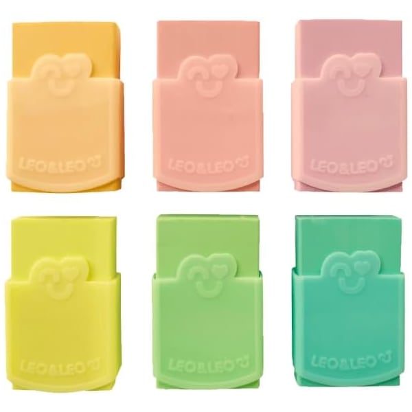 BORRACHA COLORIDA PLASTICA COLOR PASTEL C/CAPA 72203 - LEONORA