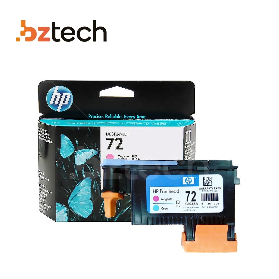 CABECA DE IMP. ORIGINAL HP 72 C9383A MAGENTA E CIANO