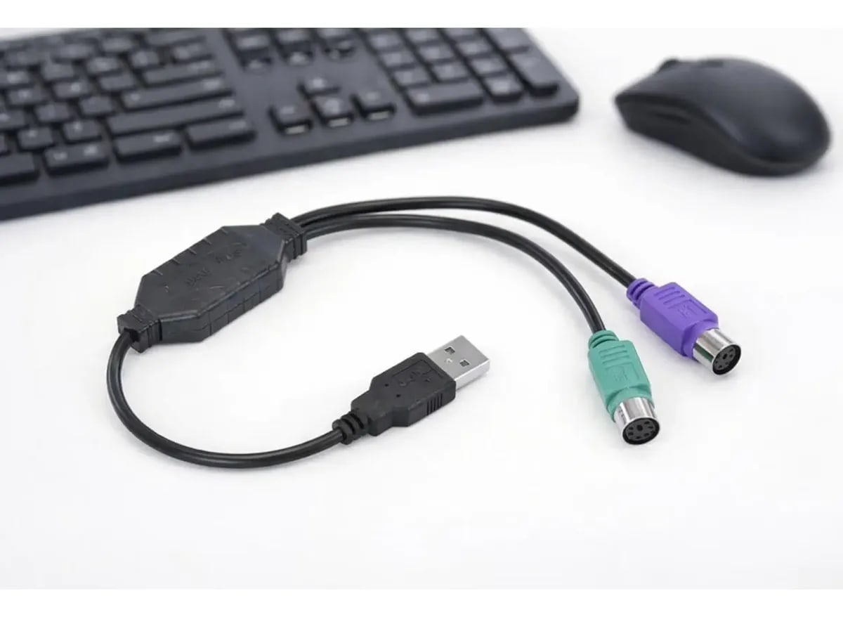 CABO ADAPTADOR Y USB PARA PS2 30CM USBPS-2 VINIK