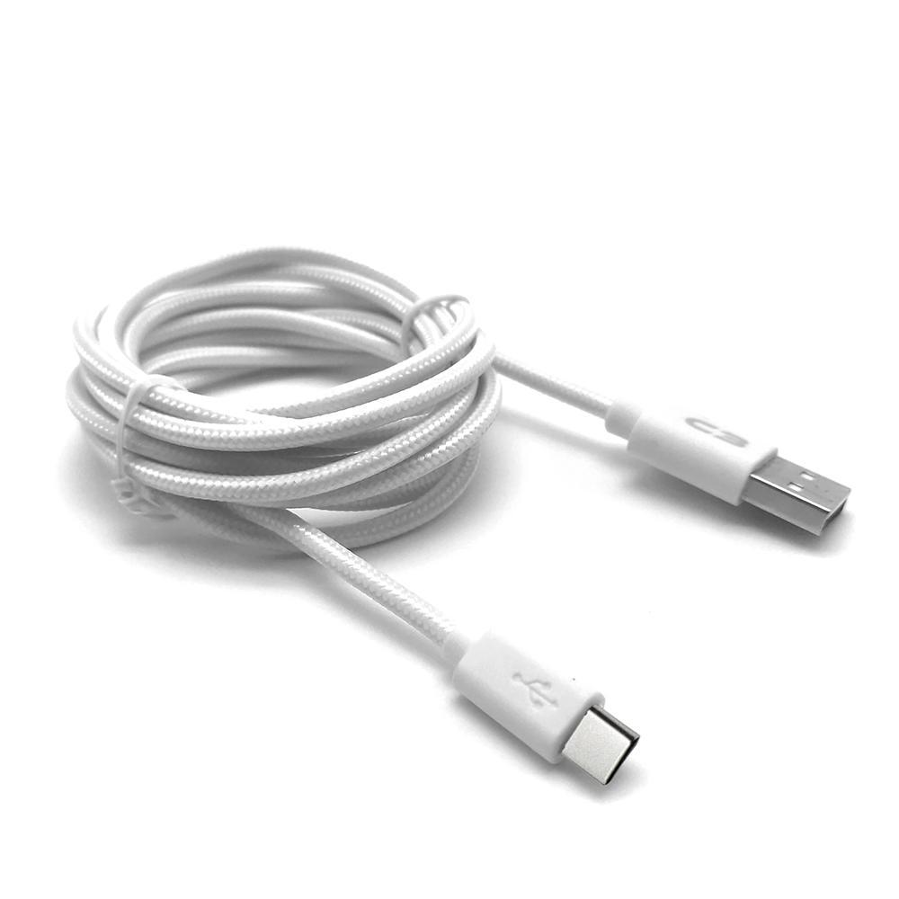CABO CARREGADOR USB TIPO C* 1M BRANCO C3TECH