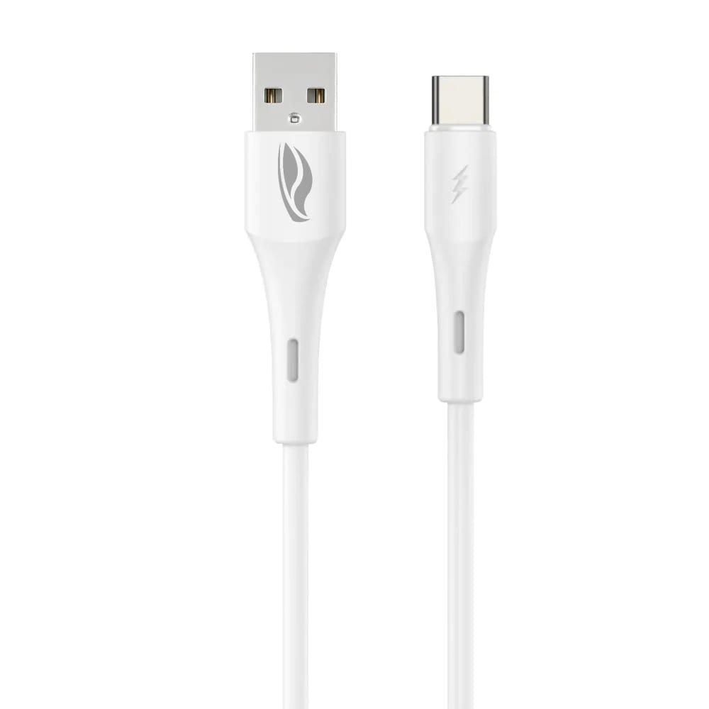 CABO CARREGADOR USB TIPO C* 1M BRANCO C3TECH