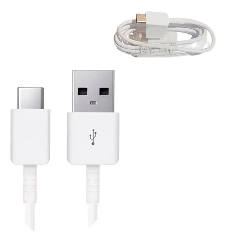 CABO DE DADOS TIPO C X TIPO C FLAT MOBILE 5GB 1.20M BRANCO CHIP SCE
