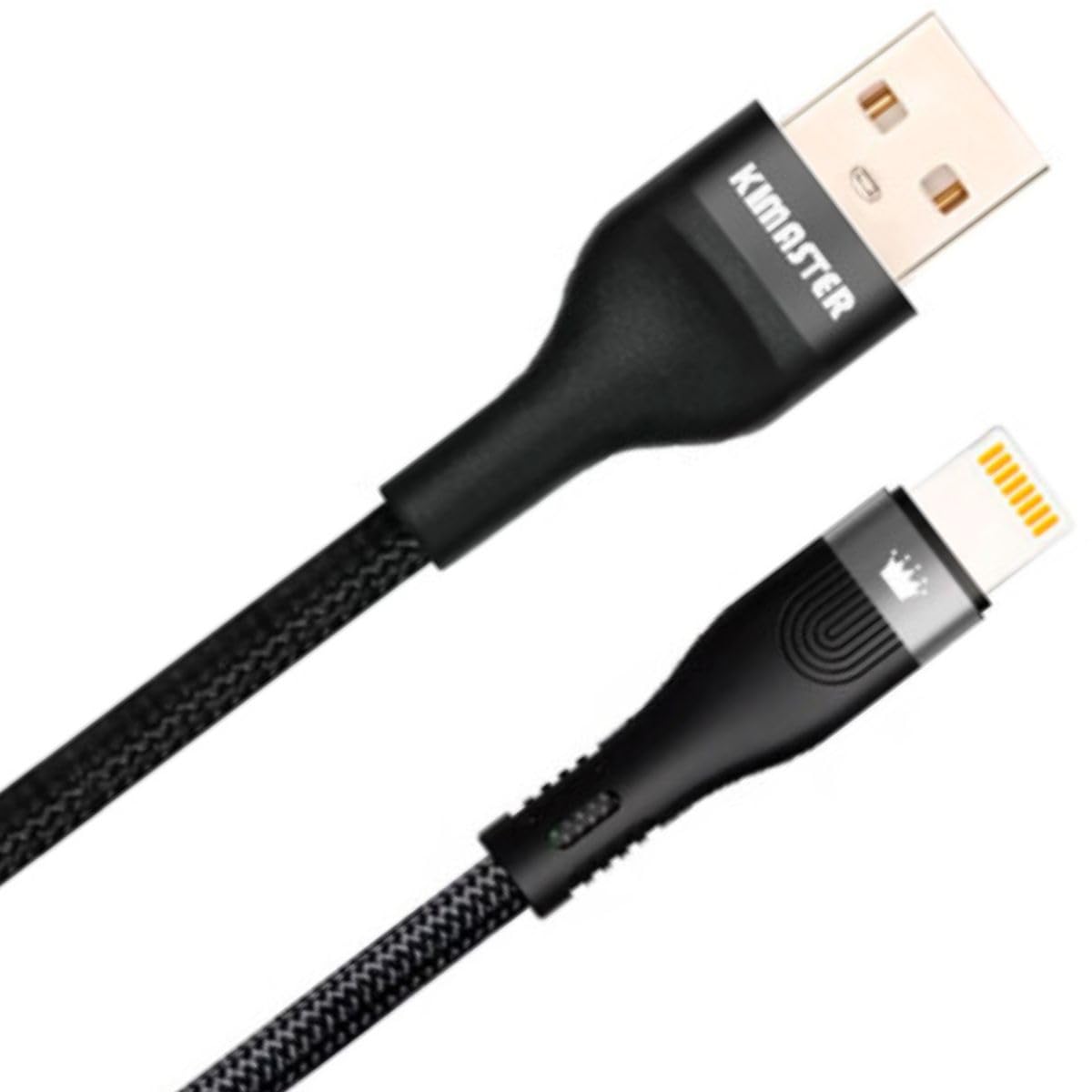 CABO DE DADOS USB LIGHTNING 5A 2M PRETO CB762L KIMASTER