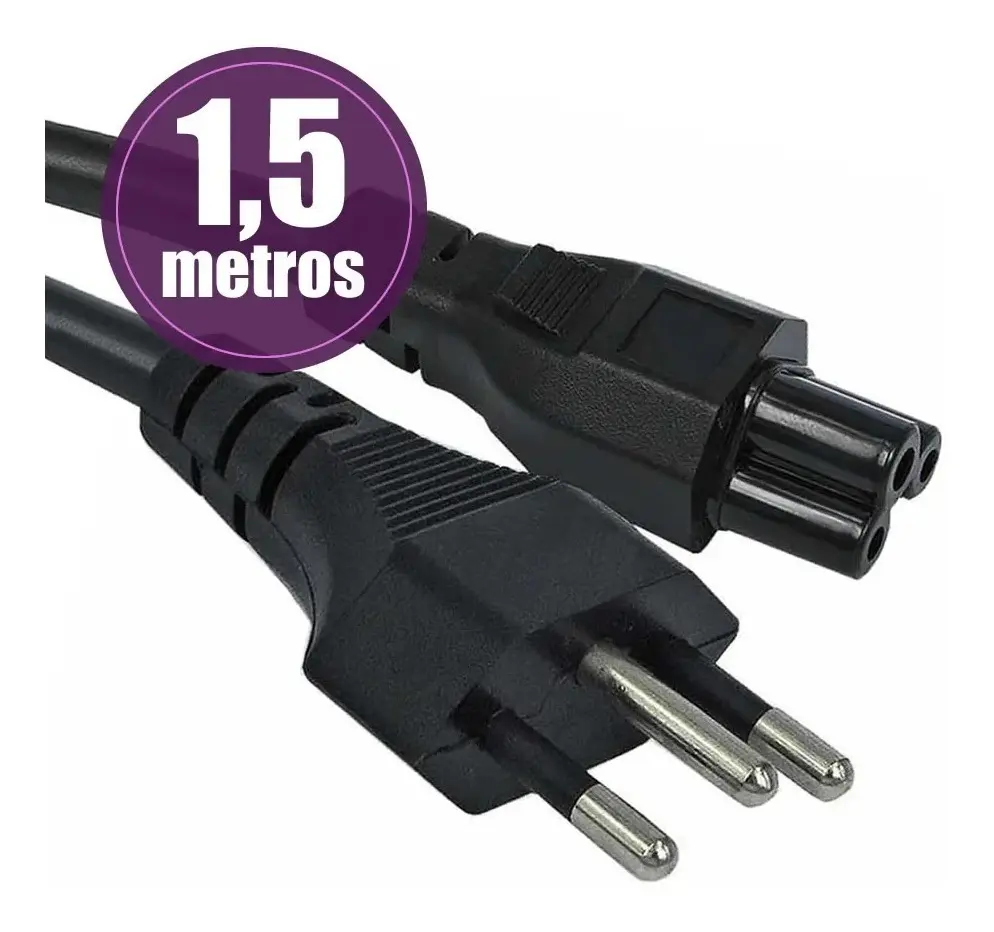 CABO DE FORCA NOTEBOOK TRIPOLAR 1,5MT TECCON