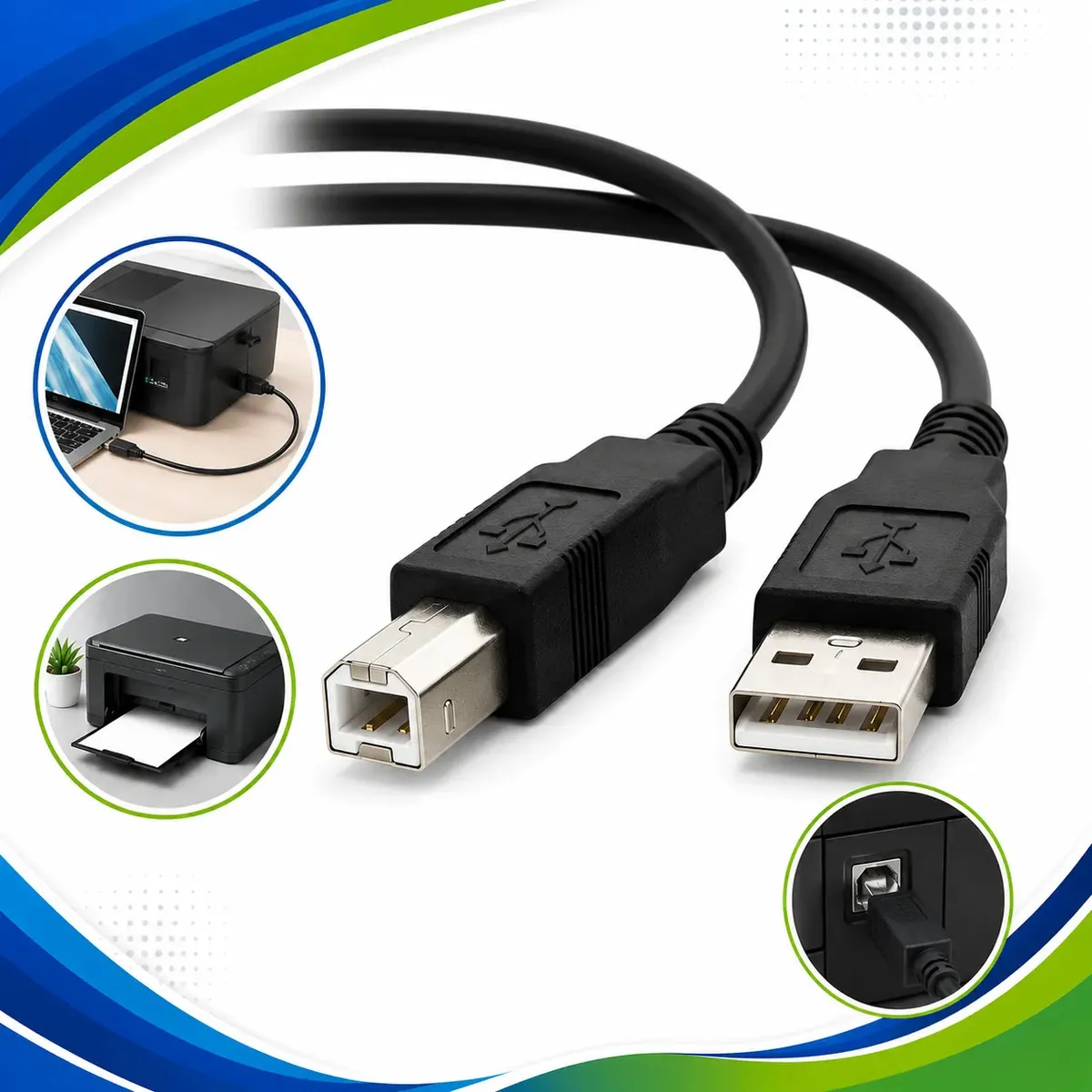 CABO IMPRESSORA USB 2.0 3 METROS