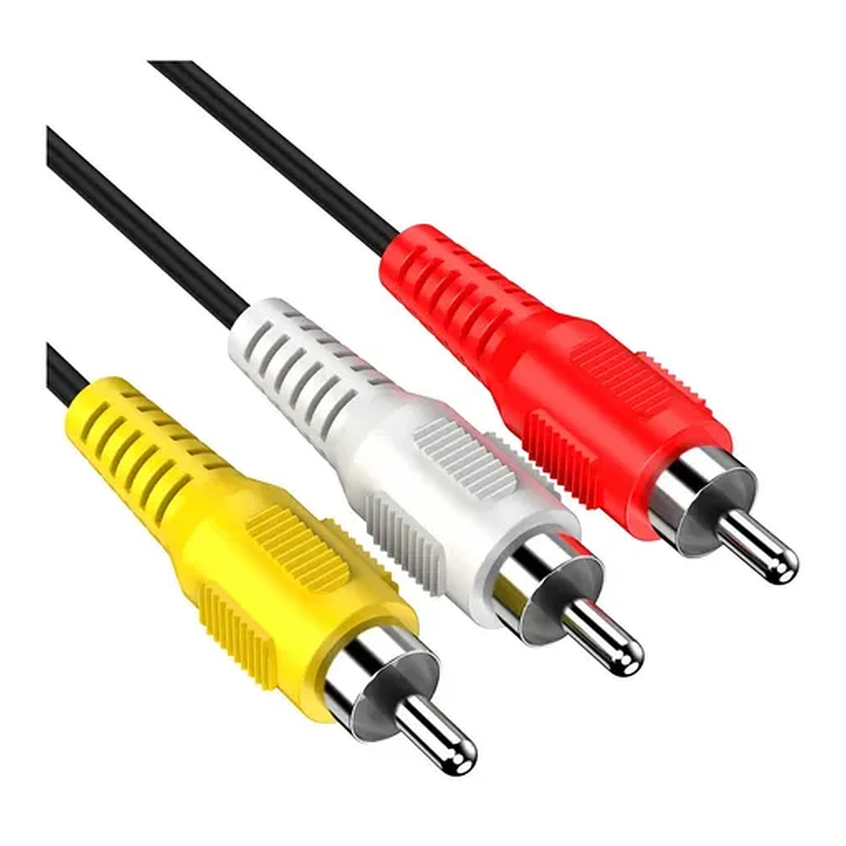 CABO RCA AV P3 ESTEREO +3 RCA MACHO 1.2 M PLUG METAL 018-9997 CHIP SCE
