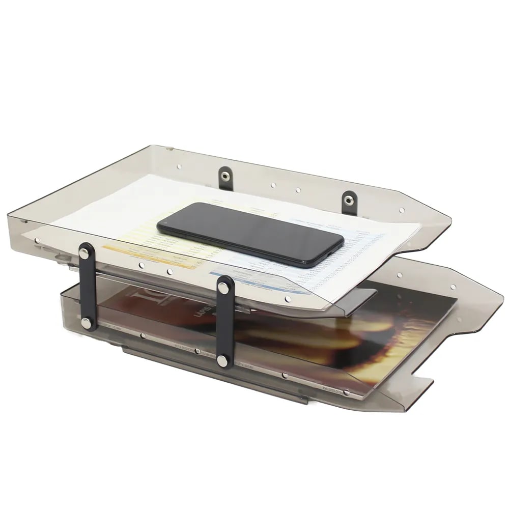 CAIXA CORRESPONDENCIA DUPLA SLIM MOVEL FUME SELADA UNIDADE 10050081 -