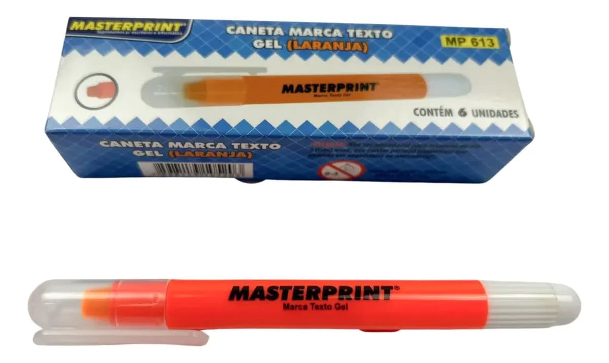CANETA LUMICOLOR * GEL MASTERPRINT * LARANJA MP613 LARANJA