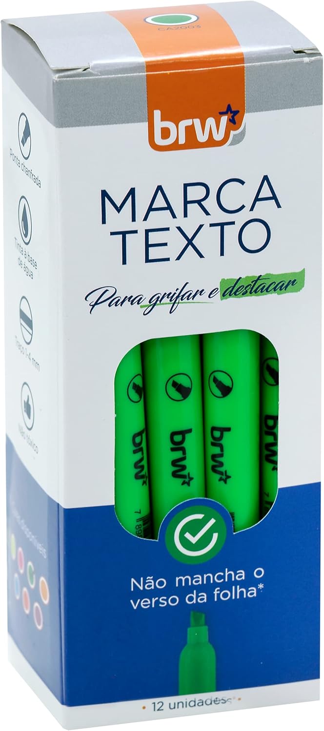 CANETA MARCA TEXTO VERDE