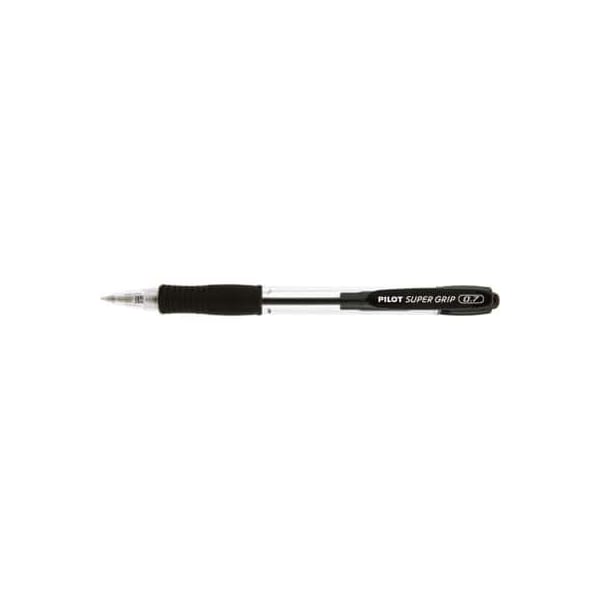CANETA PILOT SUPER GRIPP RETRATIL 0.7 PRETA