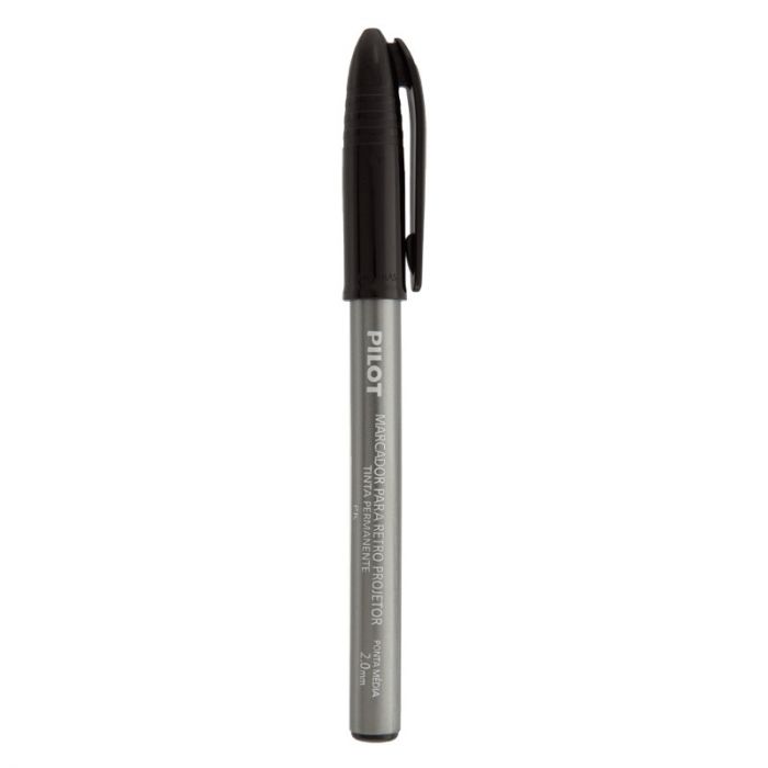 CANETA RETROPROJETOR 2.0MM PRETA PILOT
