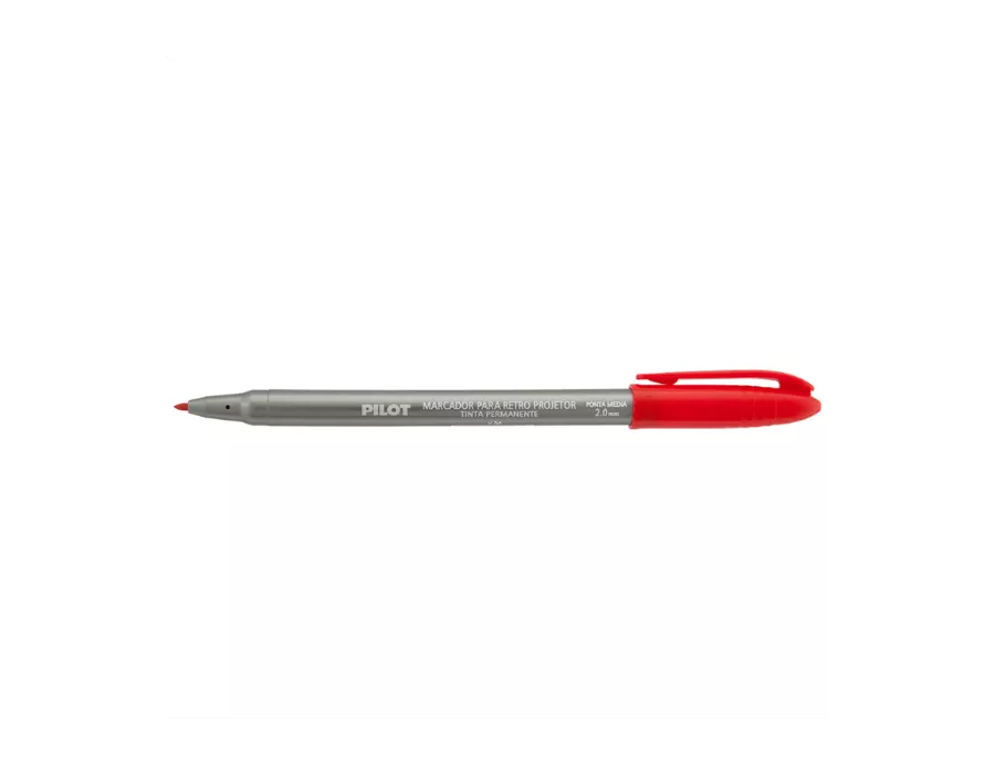 CANETA RETROPROJETOR 2.0MM VERMELHO PILOT