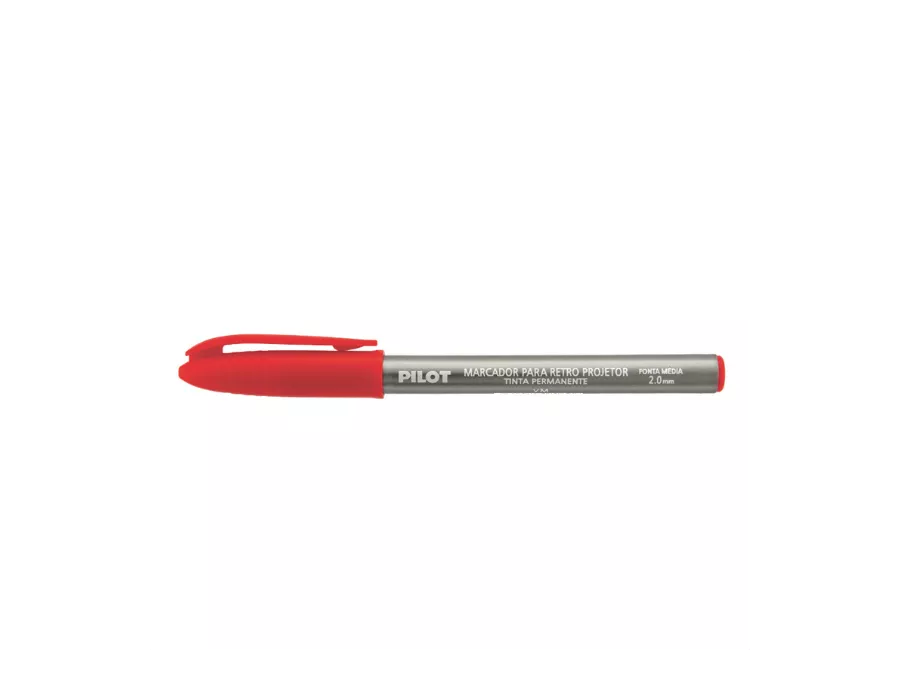 CANETA RETROPROJETOR 2.0MM VERMELHO PILOT