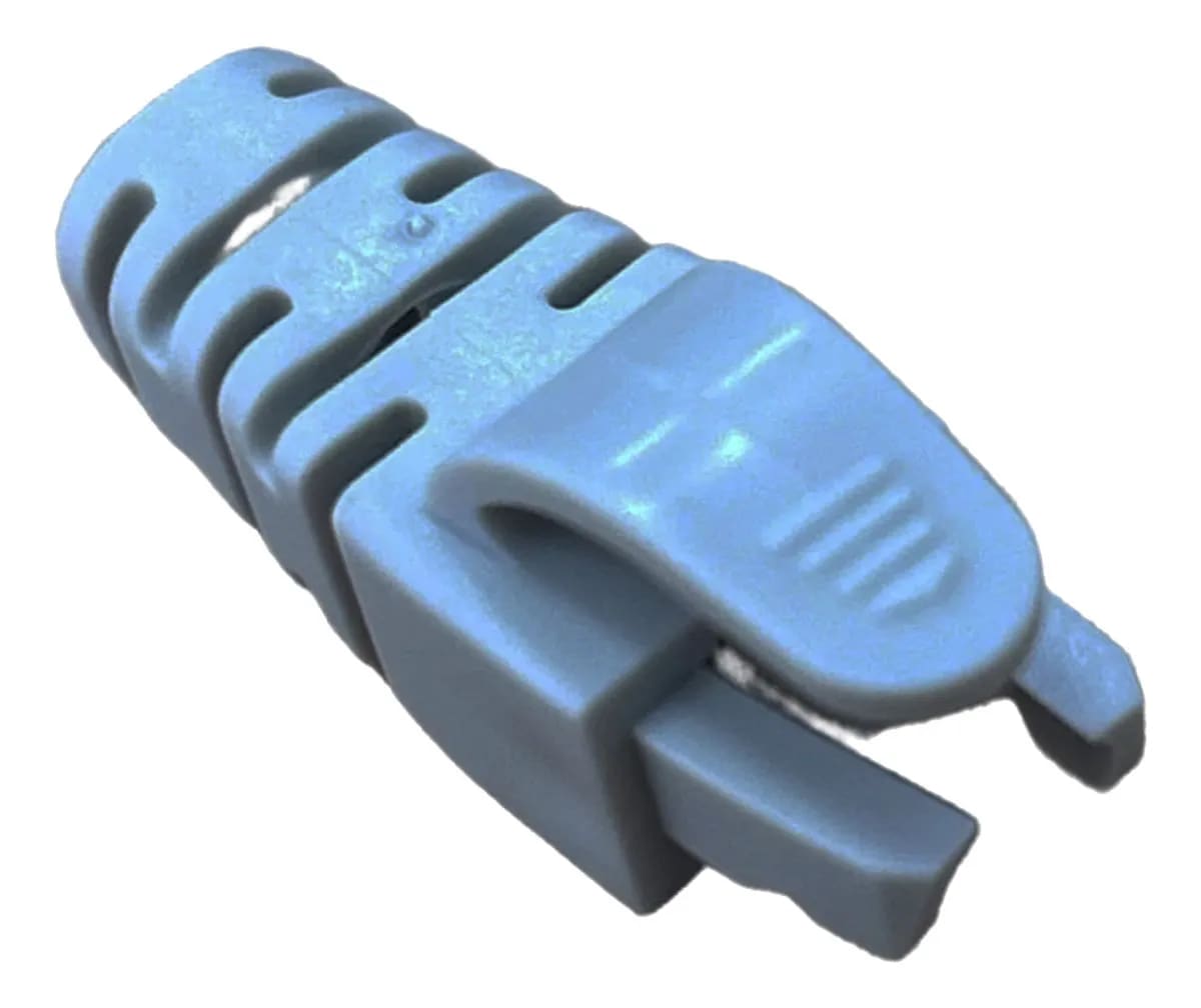 CAPA PLUGUES DE CONEXAO CINZA 10 UND RJ45