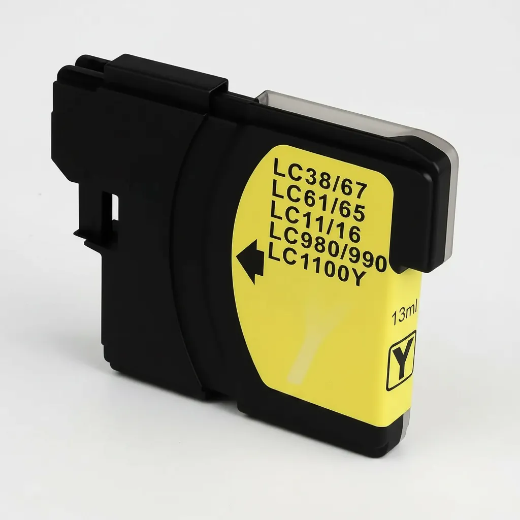 CARTUCHO BROTHER LC61 COMPATIVEL AMARELO 13ML