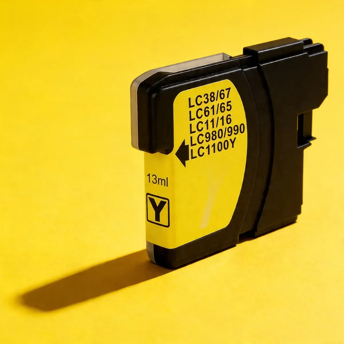 CARTUCHO BROTHER LC61 COMPATIVEL AMARELO 13ML