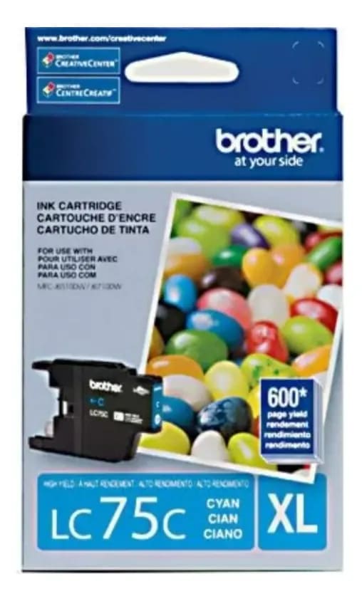 CARTUCHO BROTHER LC75XL ORIGINAL CIANO 7ML