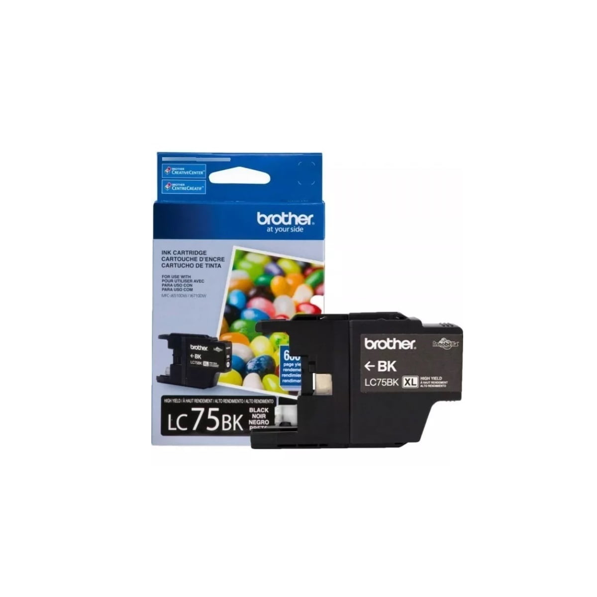 CARTUCHO BROTHER LC75XL ORIGINAL PRETO 12ML