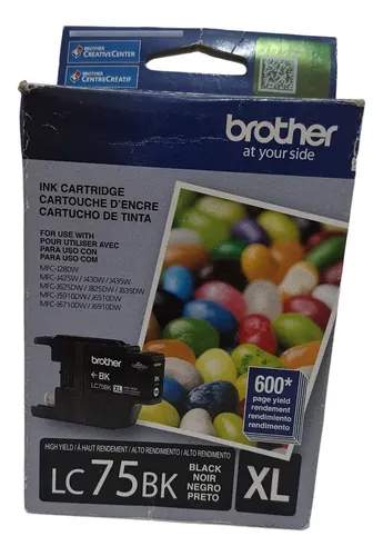 CARTUCHO BROTHER LC75XL ORIGINAL PRETO 12ML