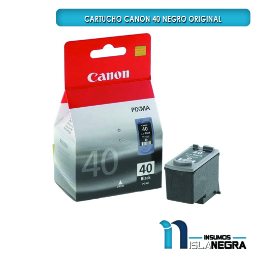 CARTUCHO CANON 40 ORIGINAL PRETO 16ML