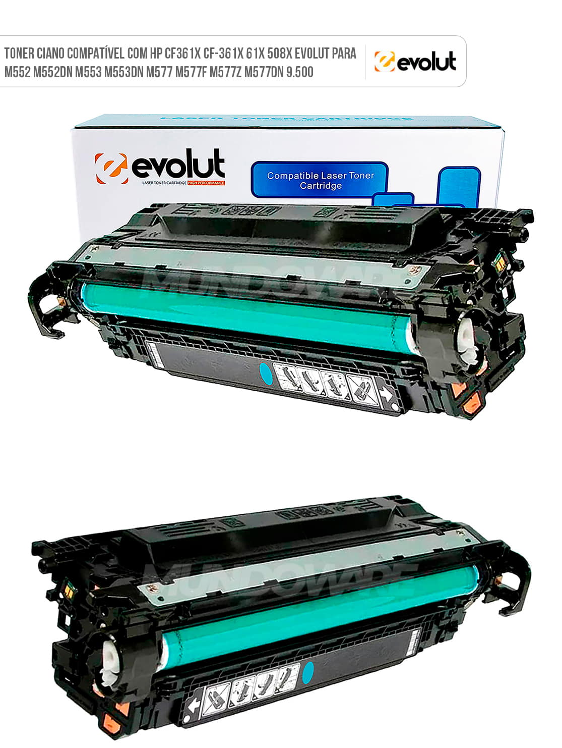CARTUCHO DE TONER COMP. HP CF361X 9,5K CYAN EVOLUT