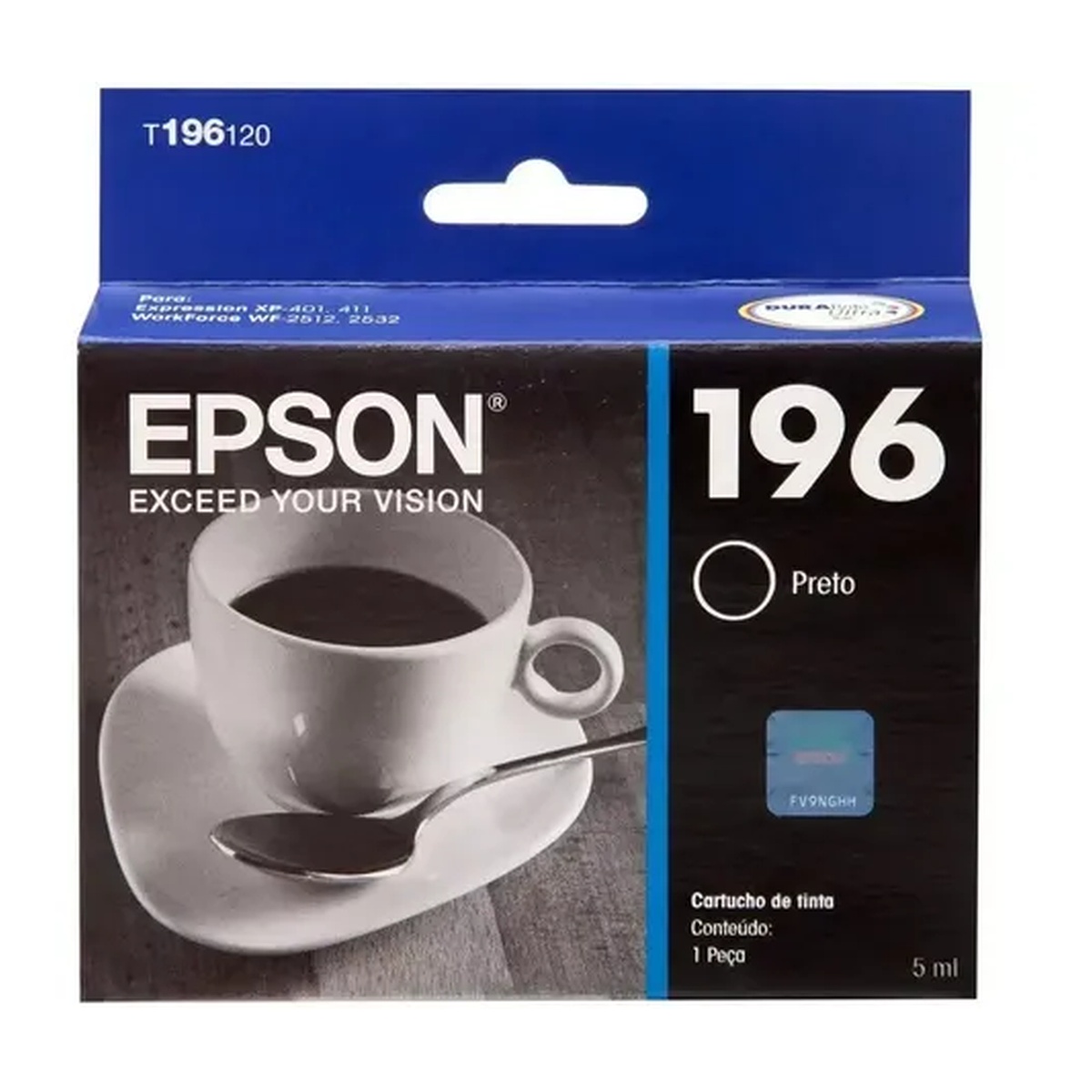 CARTUCHO EPSON 1961 ORIGINAL PRETO 5ML