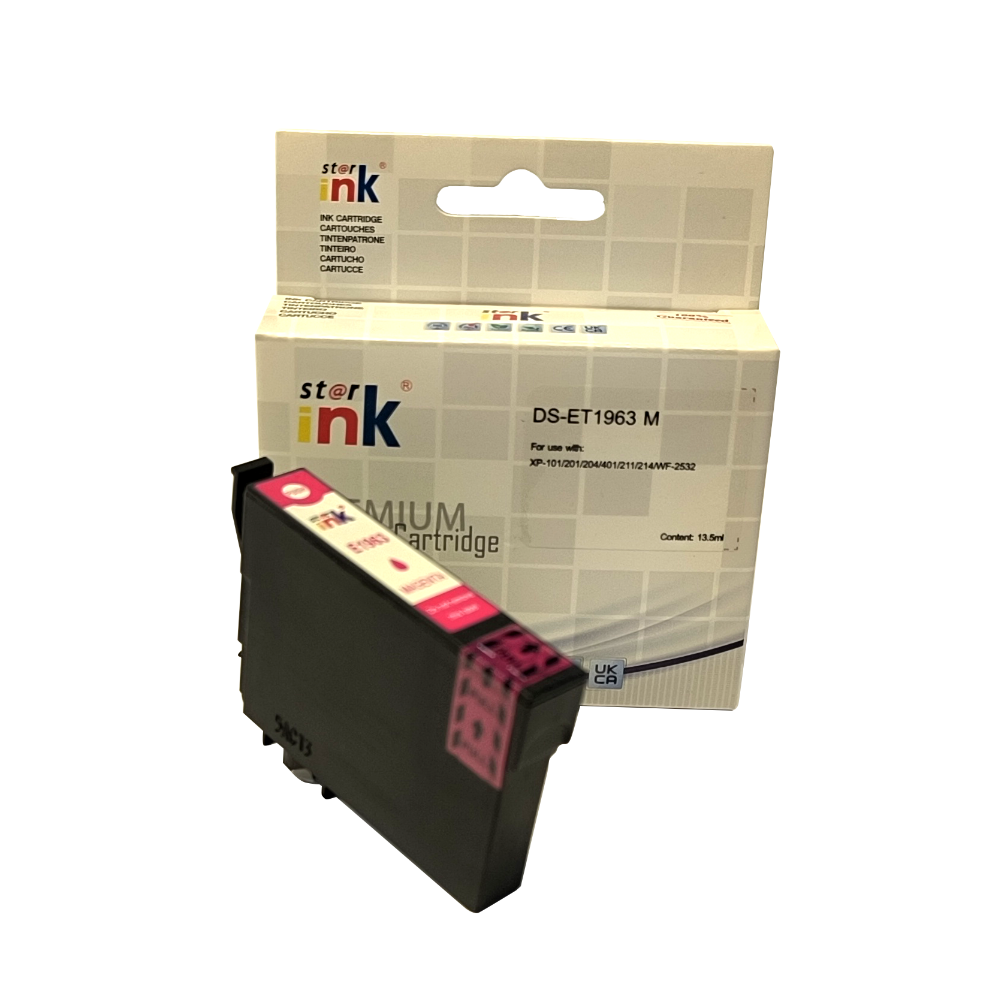 CARTUCHO EPSON 1963 COMPATÍVEL MAGENTA 13,5ML