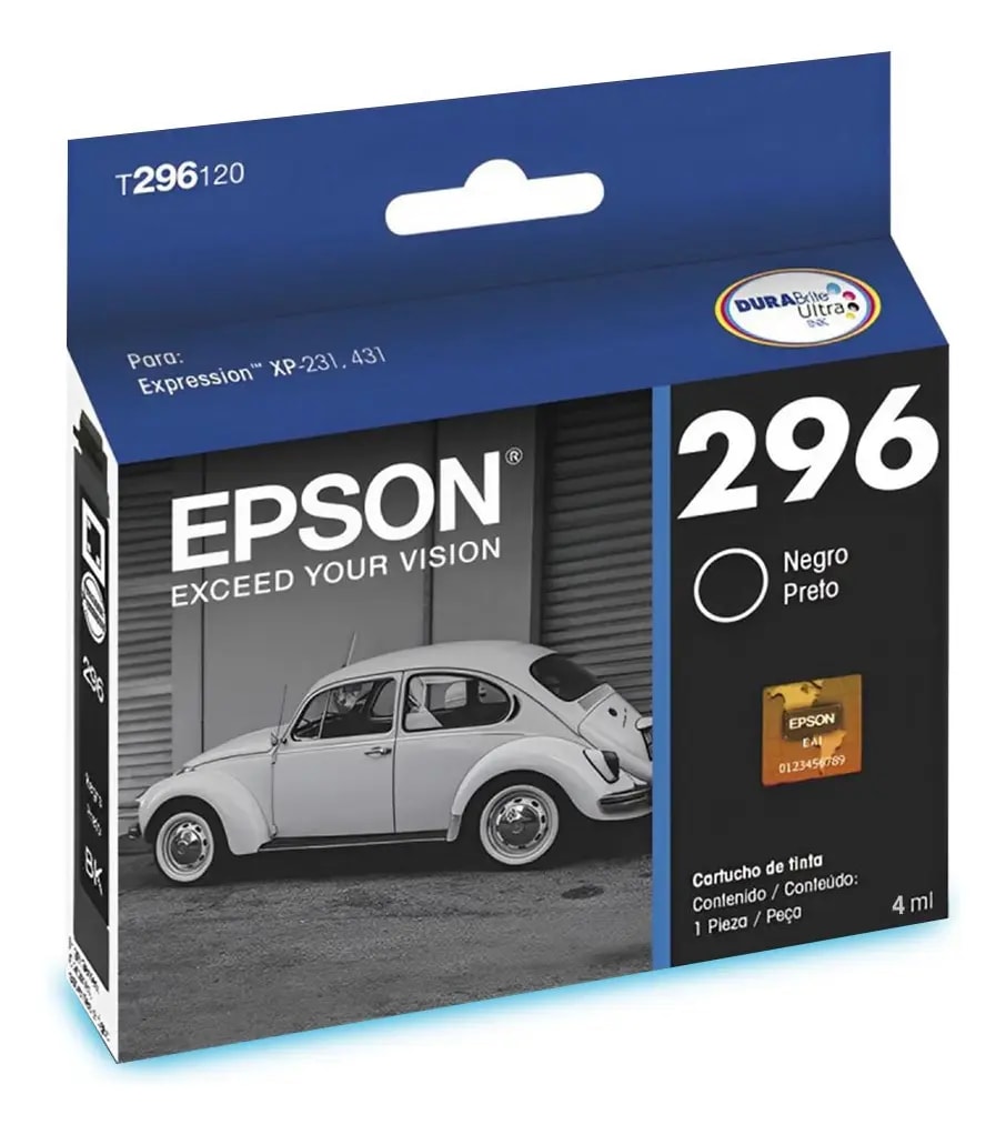 CARTUCHO EPSON 2961 ORIGINAL PRETO 4 ML