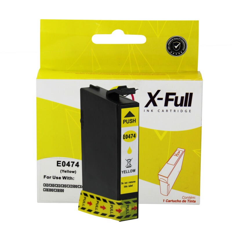 CARTUCHO EPSON 474 COMPATIVEL AMARELO 12ML