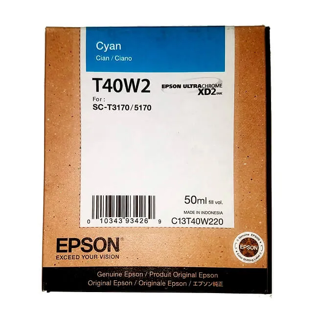 CARTUCHO EPSON T40W220 ULTRACHROME AZUL 50ML